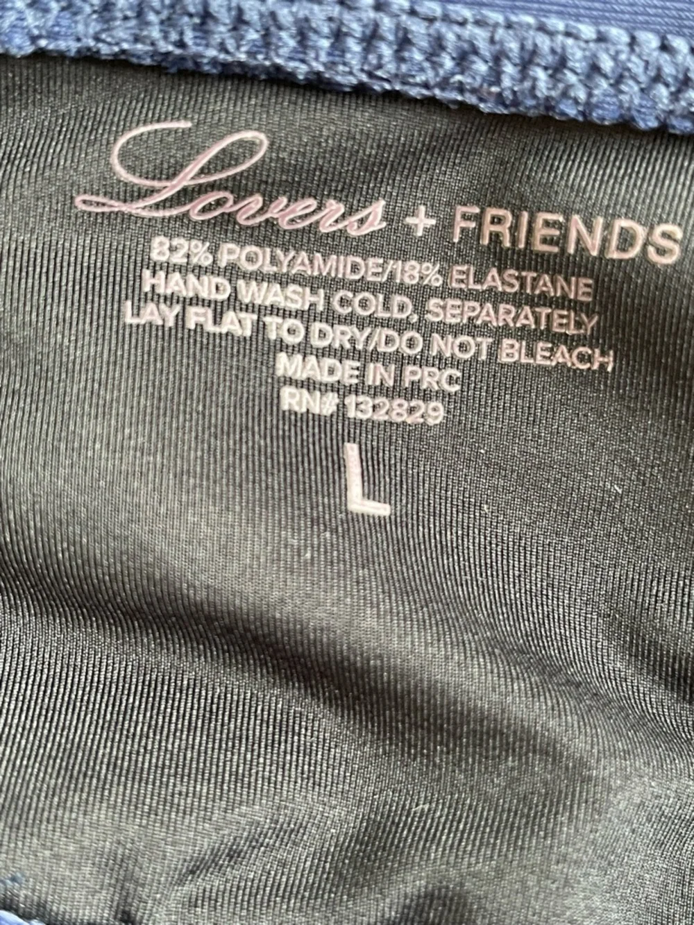 Lovers + Friends Navy Lindsay Bikini Top - Picture 5 of 6